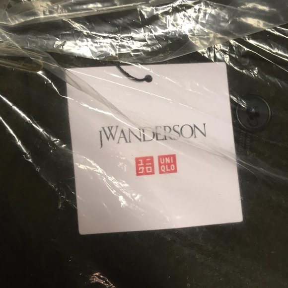 NWT Uniqlo / JW Anderson, Wool Blend Flat Front Pants, Olive, W 30 - Picture 3 of 5